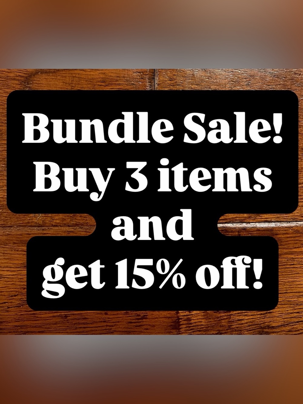 Bundle Sale Sign
